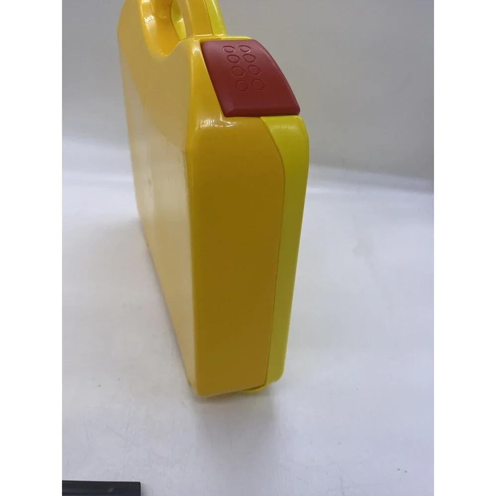 LEGO Yellow And Orange Plastic Carrying Case With Latches And Dividers 11” X 9”